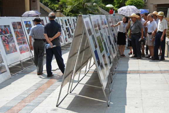 《北上抗日先遣队入明图片展》走进大田